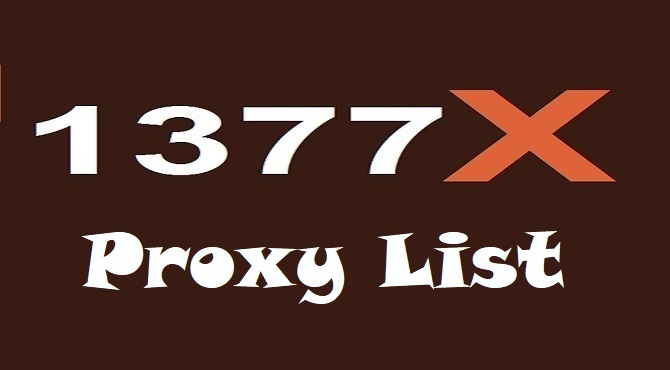 1377x Proxy List
