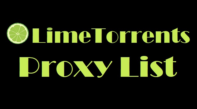 Top Latest Limetorrents Proxy List