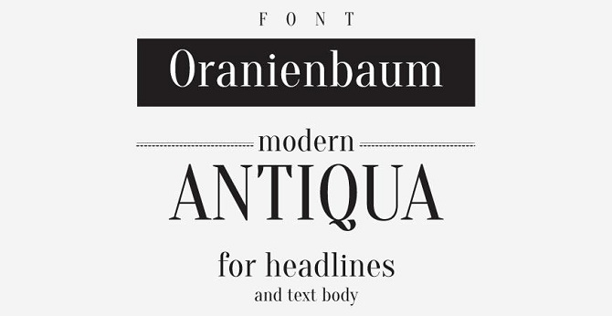  Oranienbaum Font