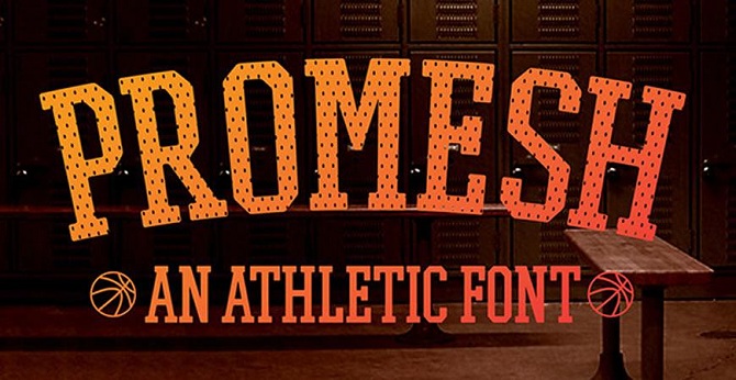 Promesh Athletic Font