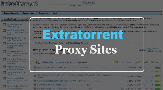 Extratorrent Proxy