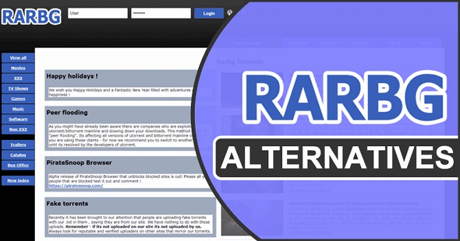 RARBG torrents alternatives