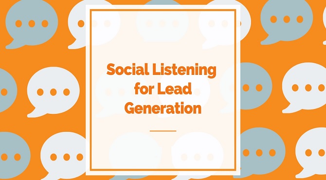 Lead Generation of B2B by Social Media Listening
